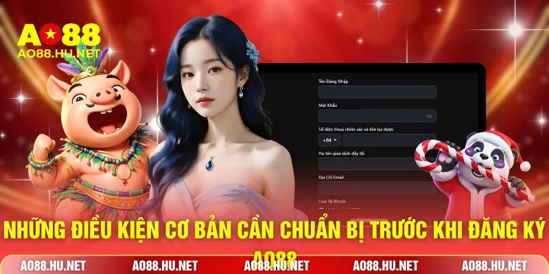 Những điều kiện cơ bản cần chuẩn bị trước khi đăng ký AO88
