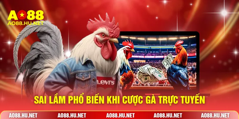 Sai lầm phổ biến khi cược gà trực tuyến